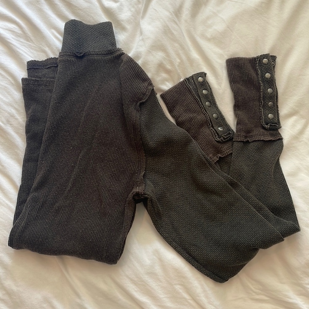 Free People Knit mock neck long sleeve
